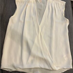Rebecca Taylor Cream Sleeveless Blouse